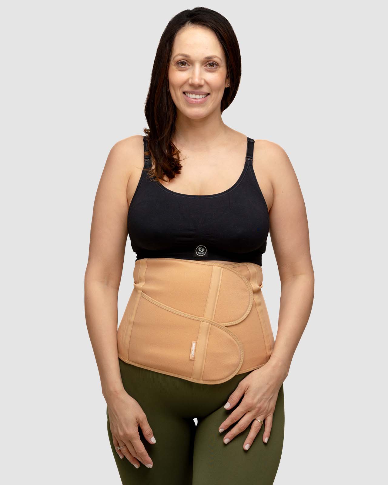 woman wearing postpartum recovery belt