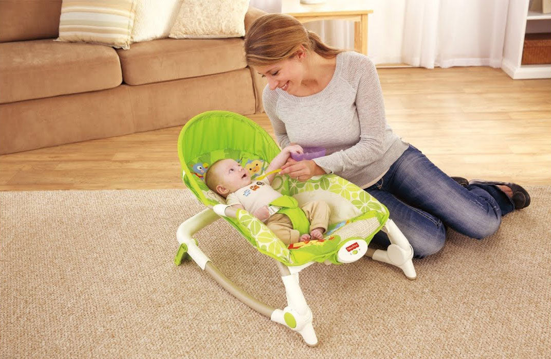 Difference between fisher price rocker hot sale and bouncer