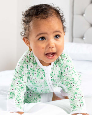 BABYGO® Floral Zip Sleepsuit