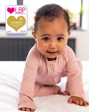 BABYGO® Dusty Pink Ribbed Zip Sleepsuit