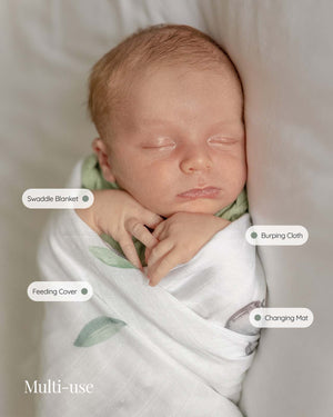 BABYGO® Large Muslin Swaddle Blanket (3 Pack)