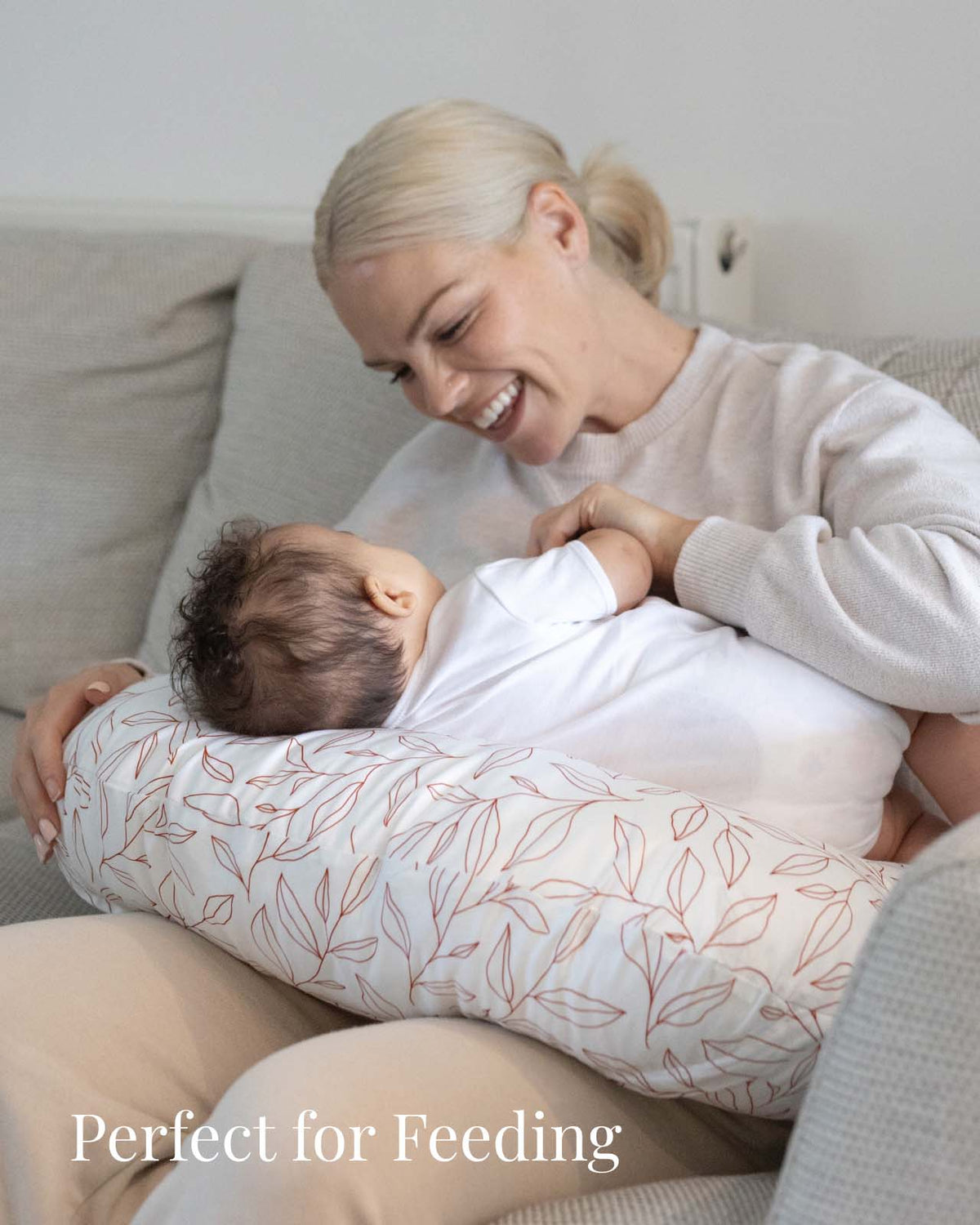 BABYGO® Orange Leaf Nursing Pillow