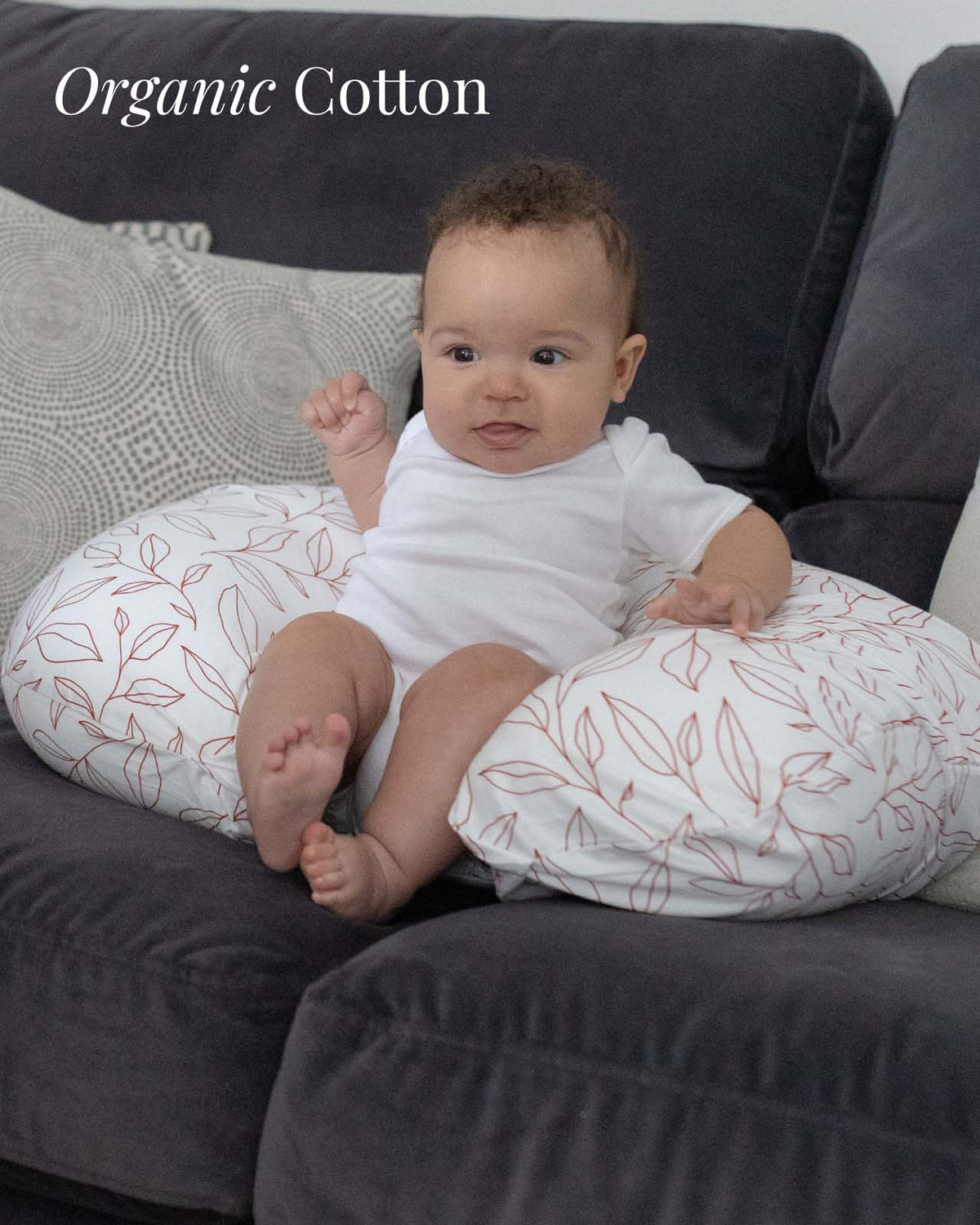 BABYGO® Orange Leaf Nursing Pillow