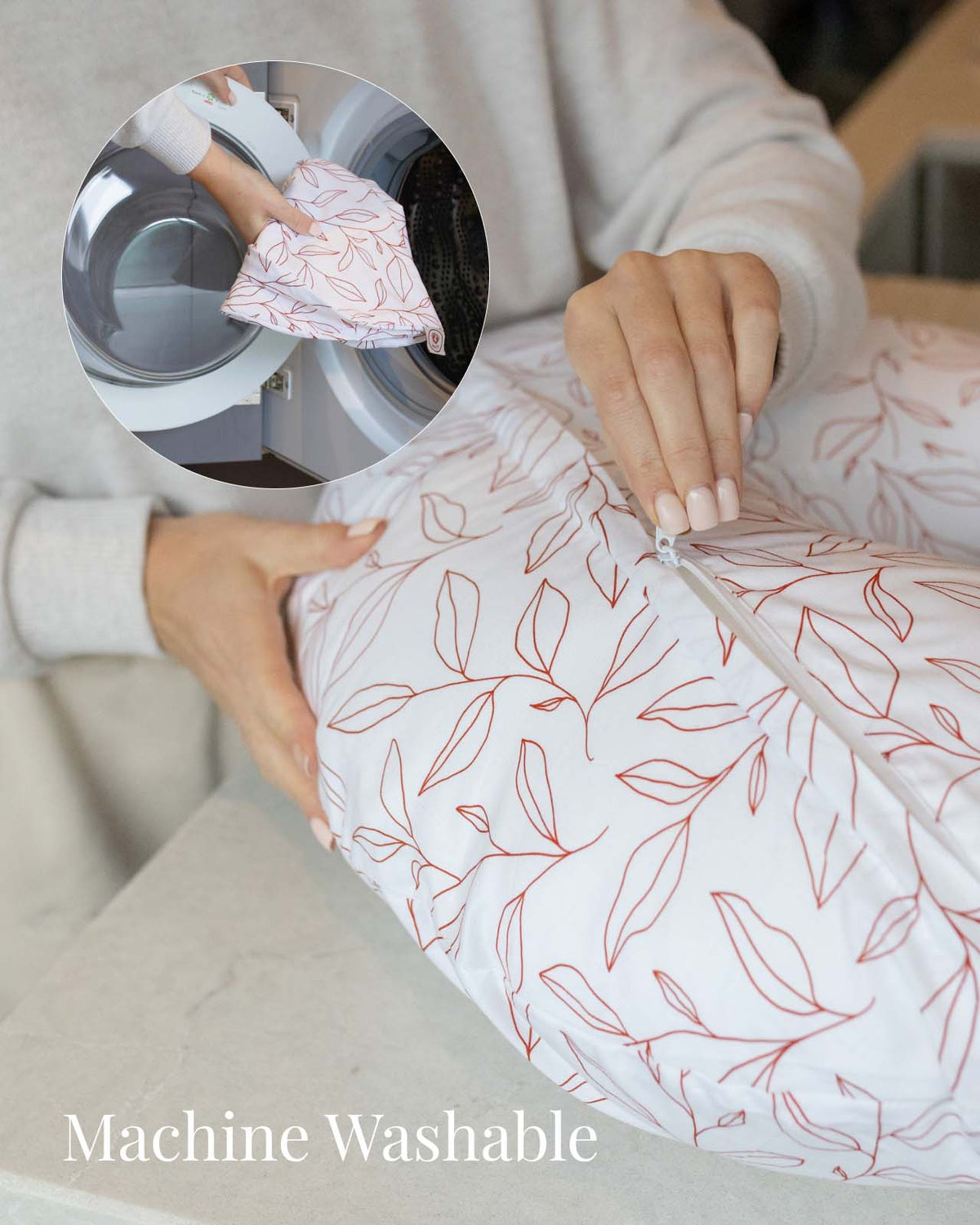 BABYGO® Orange Leaf Nursing Pillow
