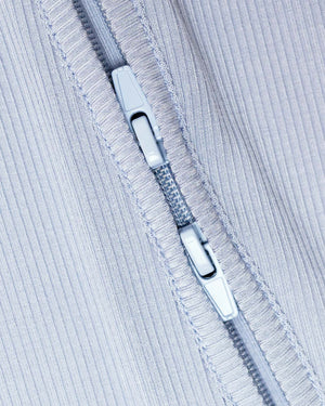 BABYGO® Slate Blue Ribbed Zip Sleepsuit