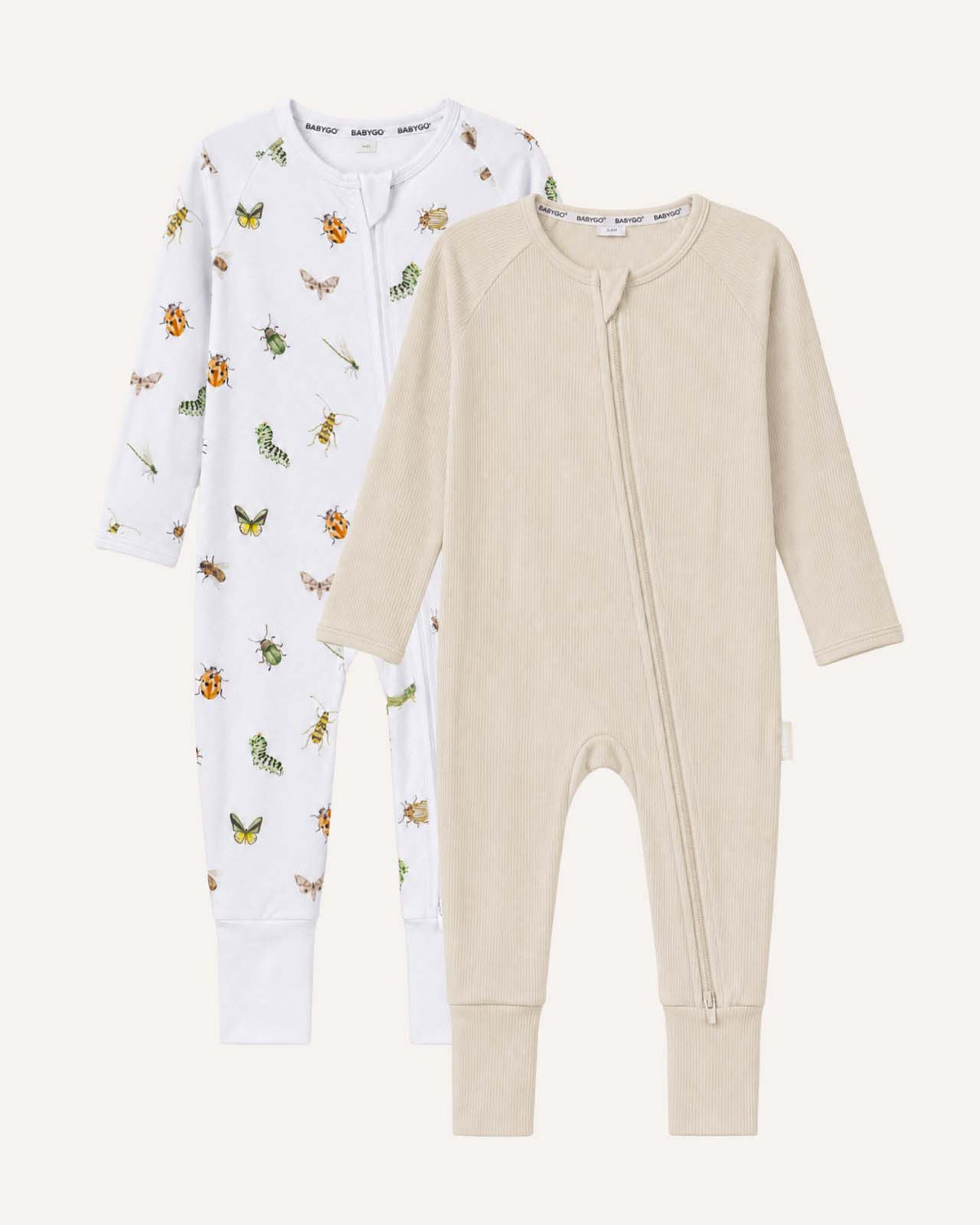 BABYGO® Zip Sleepsuit | 2 Pack