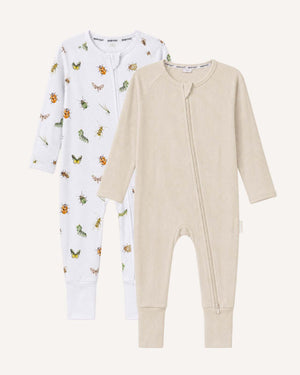 BABYGO® Zip Sleepsuit | 2 Pack