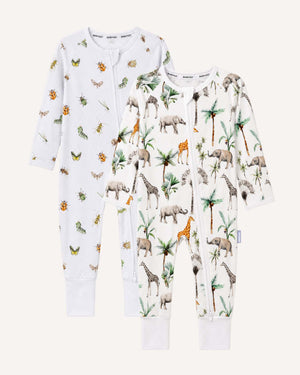 BABYGO® Zip Sleepsuit | 2 Pack