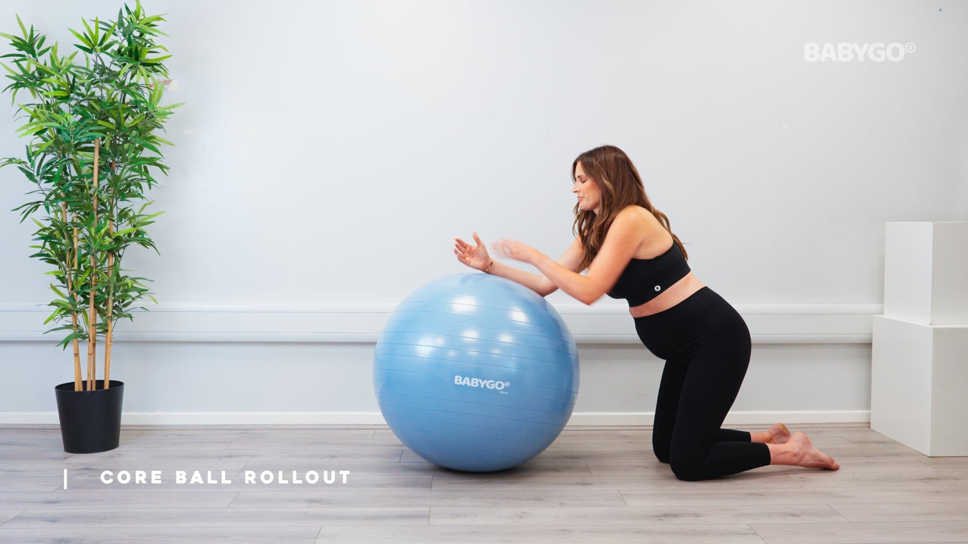 Core Ball Rollout – Birthing Ball exercise