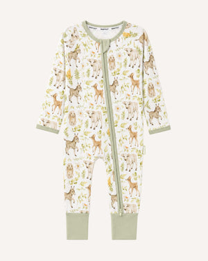 BABYGO® Farmyard Zip Sleepsuit