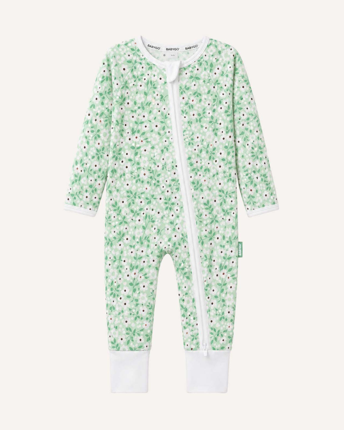 BABYGO® Floral Zip Sleepsuit
