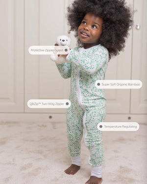 BABYGO® Floral Zip Sleepsuit