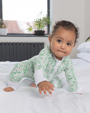 BABYGO® Floral Zip Sleepsuit