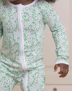 BABYGO® Floral Zip Sleepsuit