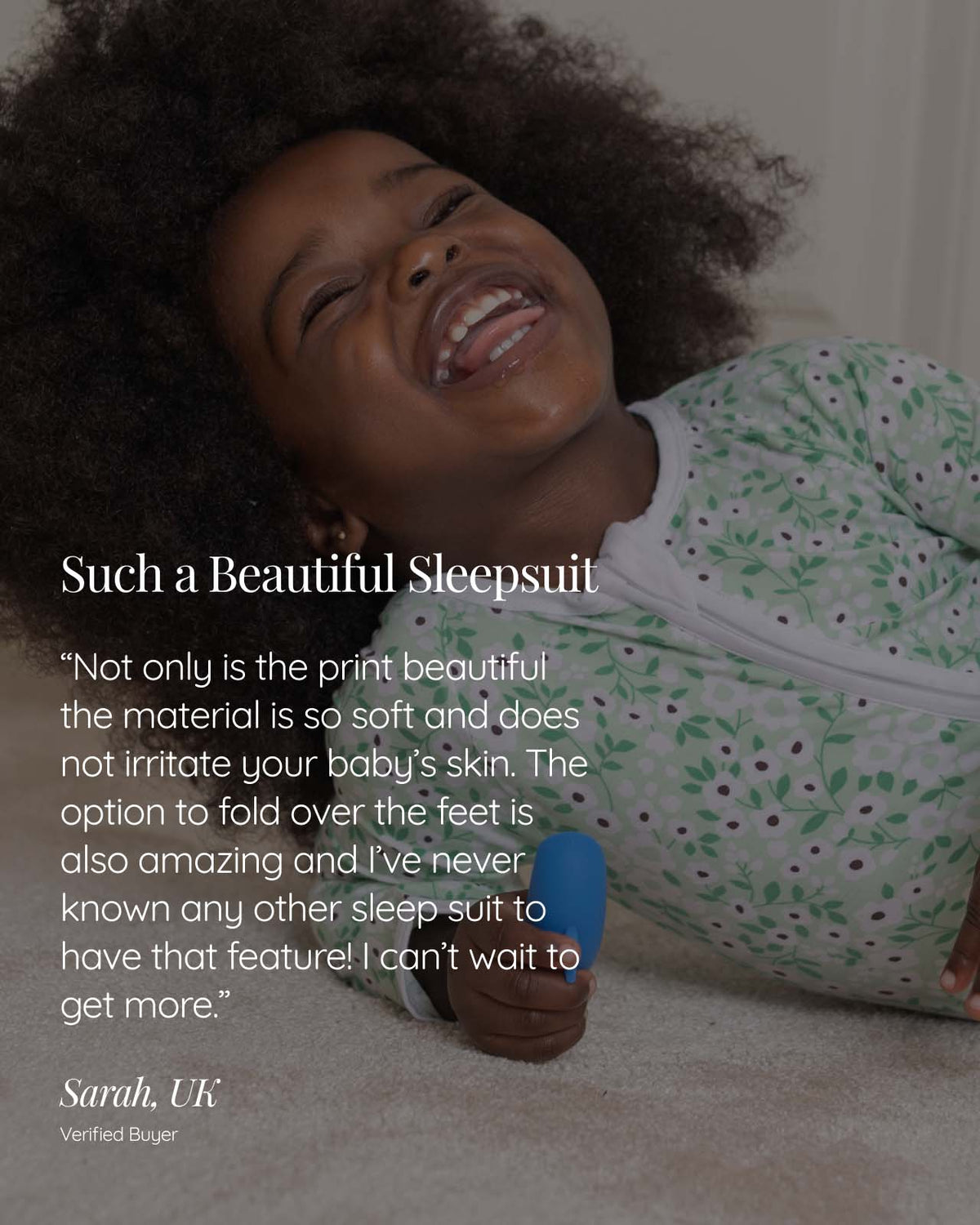 BABYGO® Floral Zip Sleepsuit