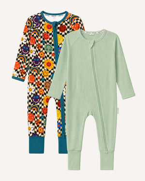 BABYGO® Zip Sleepsuit | 2 Pack