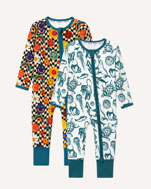 BABYGO® Zip Sleepsuit | 2 Pack