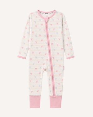 BABYGO® Heart Zip Sleepsuit
