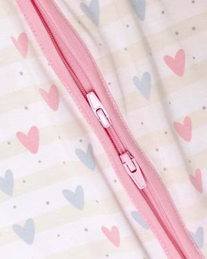 BABYGO® Heart Zip Sleepsuit