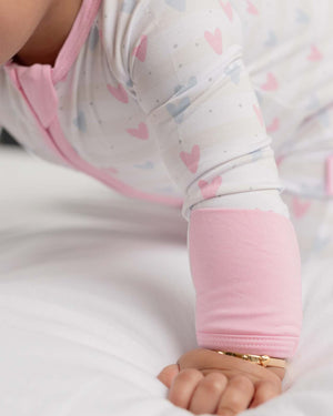 BABYGO® Heart Zip Sleepsuit
