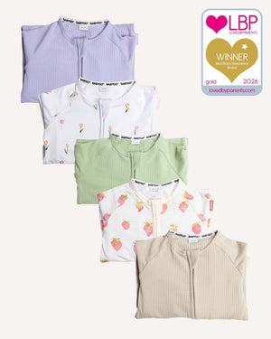 BABYGO® Zip Sleepsuit | 5 Pack | Summer Edit