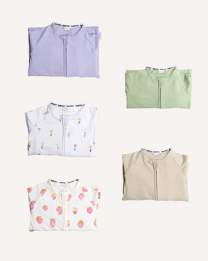 BABYGO® Zip Sleepsuit | 5 Pack | Summer Edit