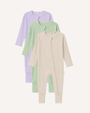 BABYGO® Zip Sleepsuit | 3 Pack