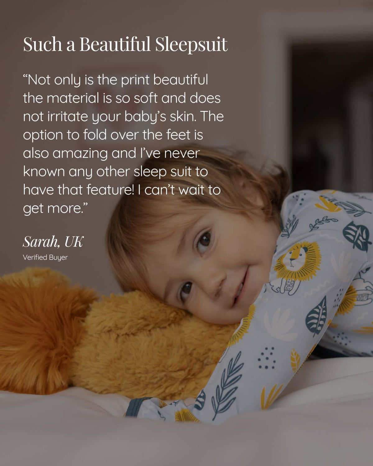 BABYGO® Lion Zip Sleepsuit