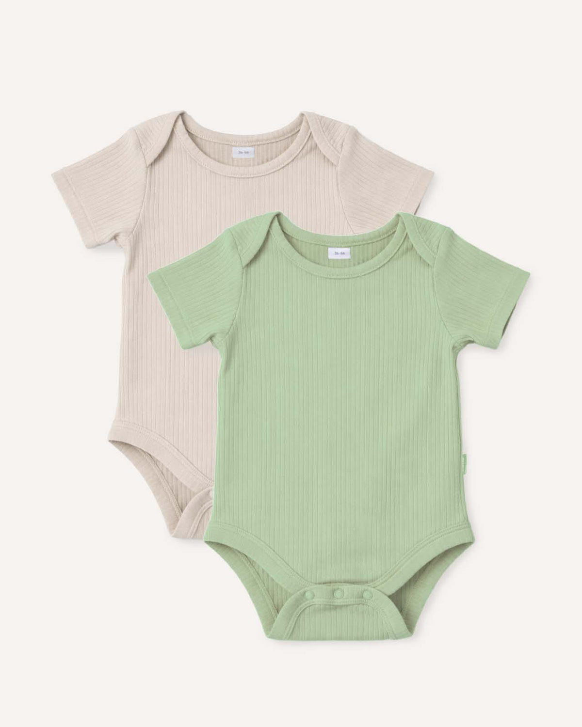 BABYGO® Short Sleeve Baby Bodysuit | 2 Pack