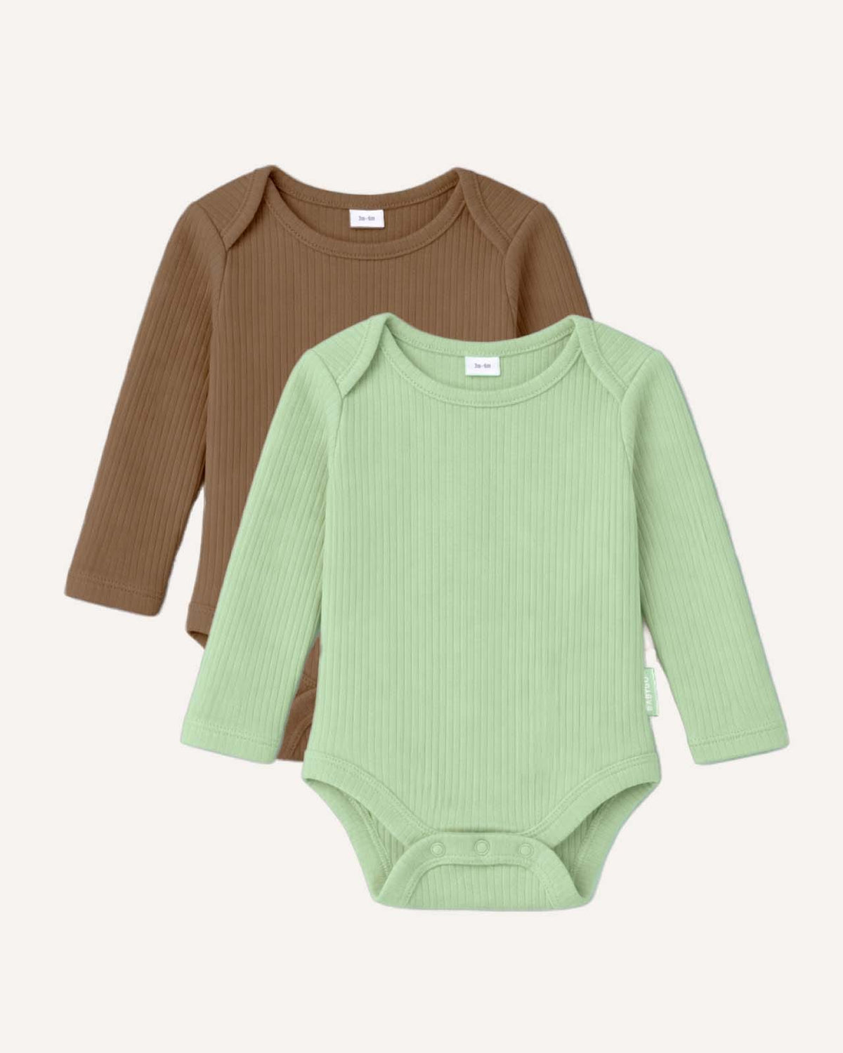 BABYGO® Long Sleeve Baby Bodysuit | 2 Pack
