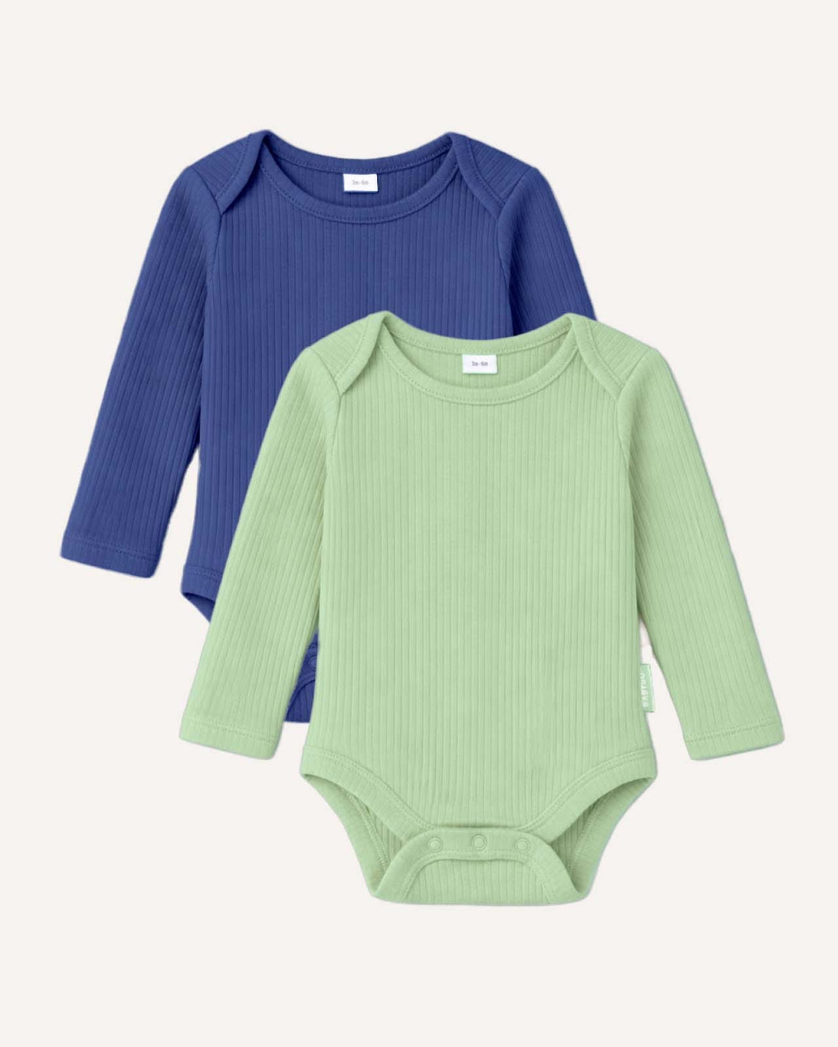 BABYGO® Long Sleeve Baby Bodysuit | 2 Pack