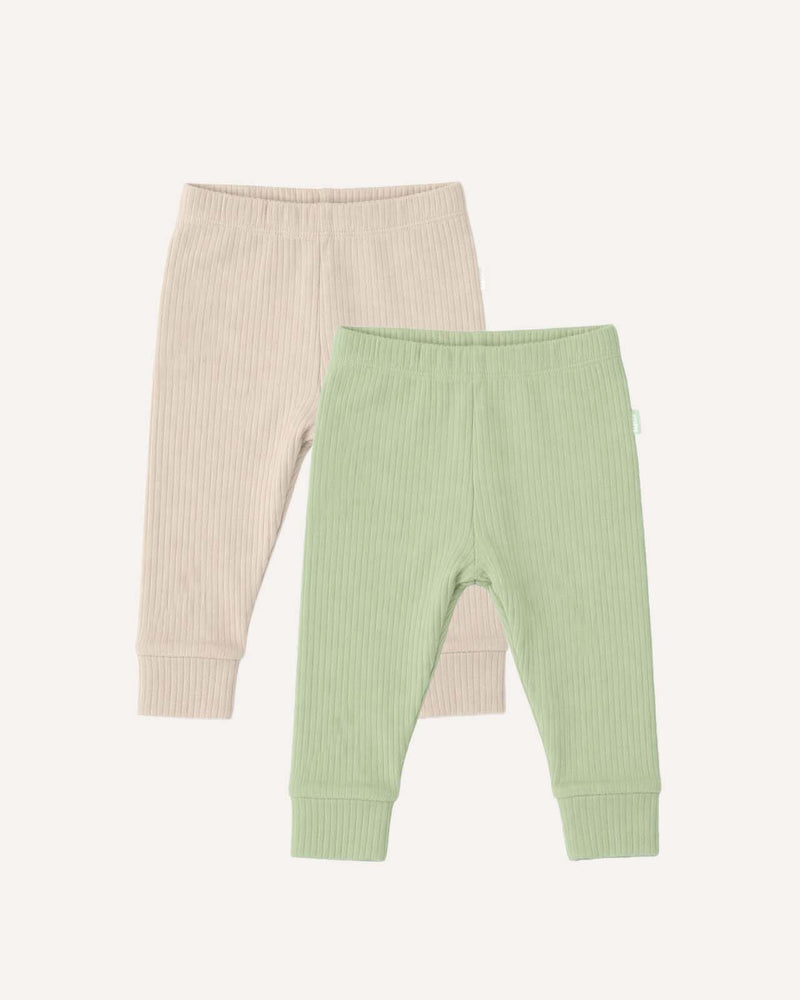 BABYGO® Ribbed Baby Leggings | 2 Pack