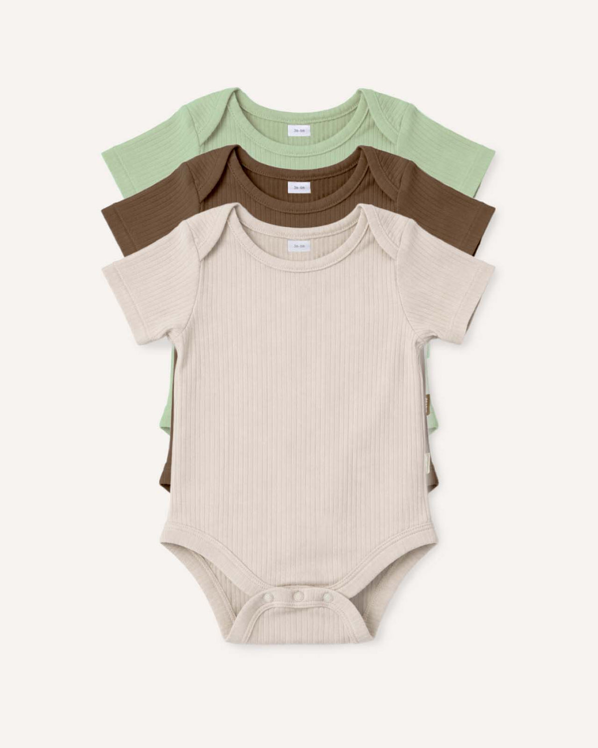 BABYGO® Short Sleeve Baby Bodysuit | 3 Pack
