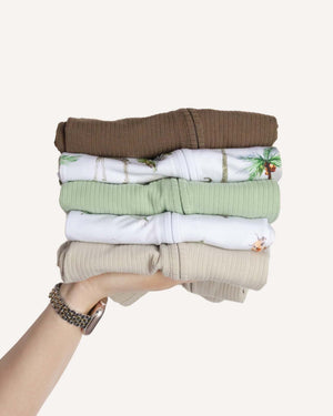 BABYGO® Zip Sleepsuit | 5 Pack | Earth Edit