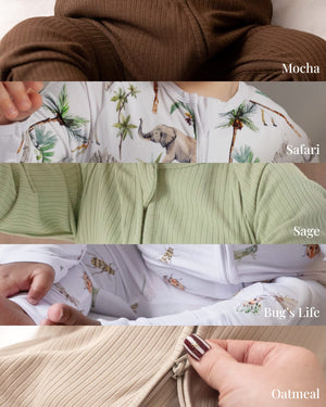 BABYGO® Zip Sleepsuit | 5 Pack | Earth Edit
