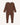 BABYGO® Mocha Ribbed Zip Sleepsuit