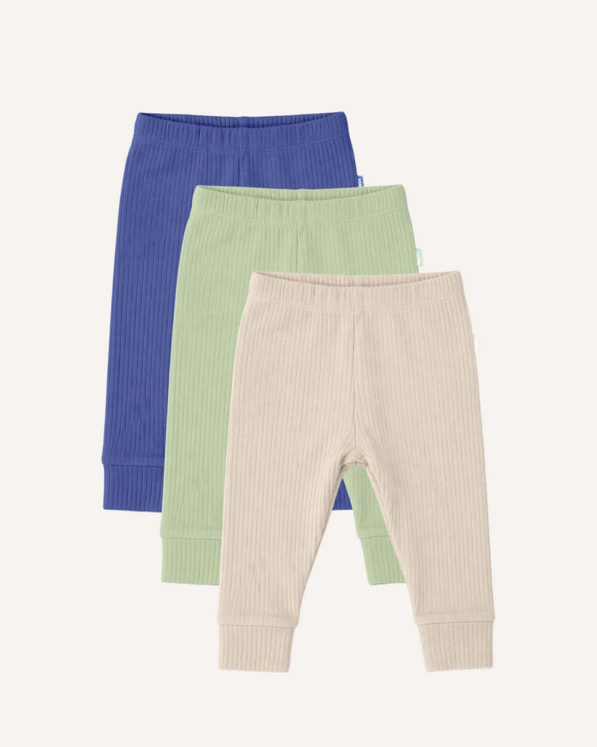 BABYGO® Ribbed Baby Leggings | 3 Pack