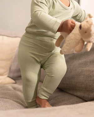 BABYGO® Ribbed Baby Leggings | 3 Pack