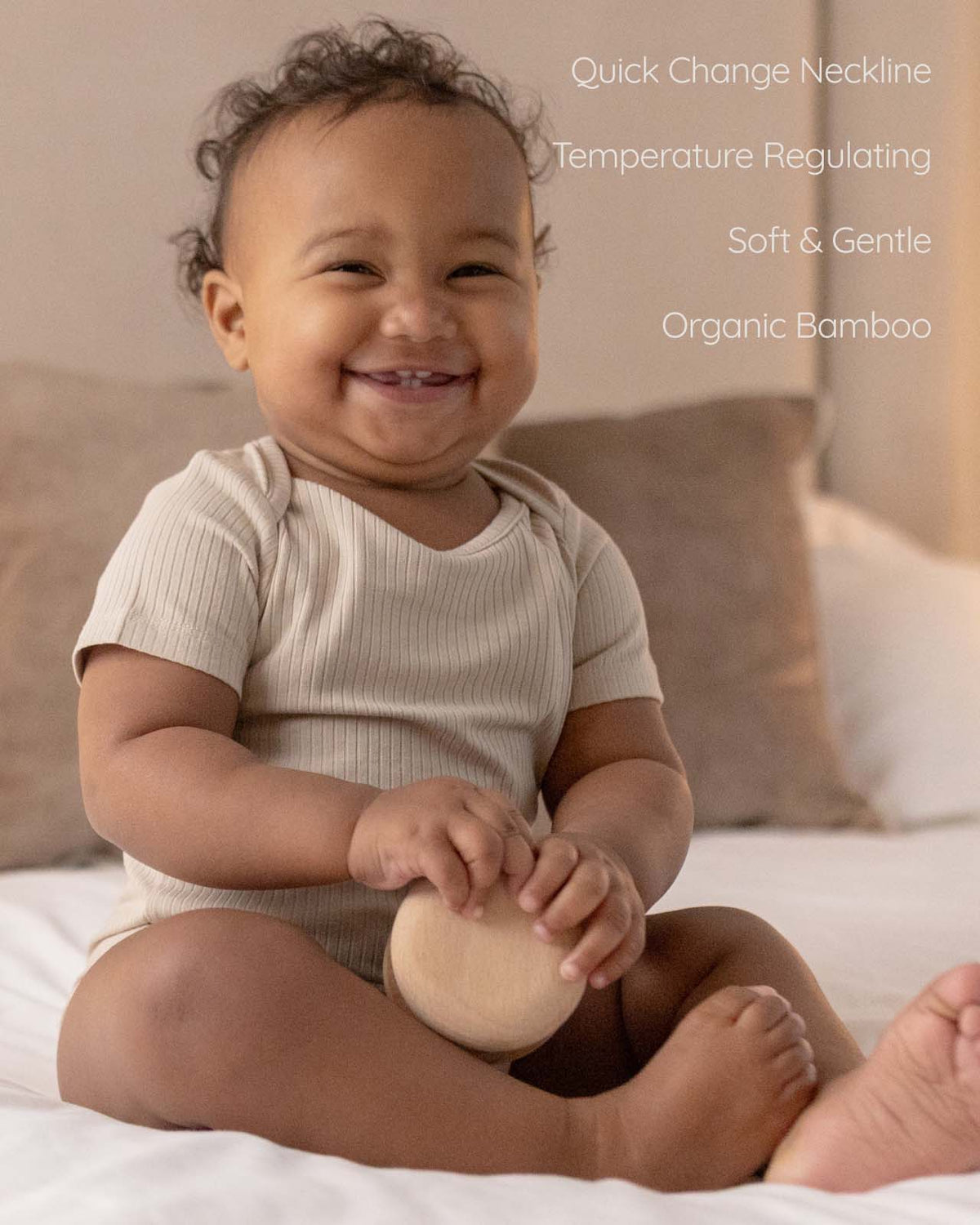 BABYGO® Short Sleeve Baby Bodysuit | 3 Pack