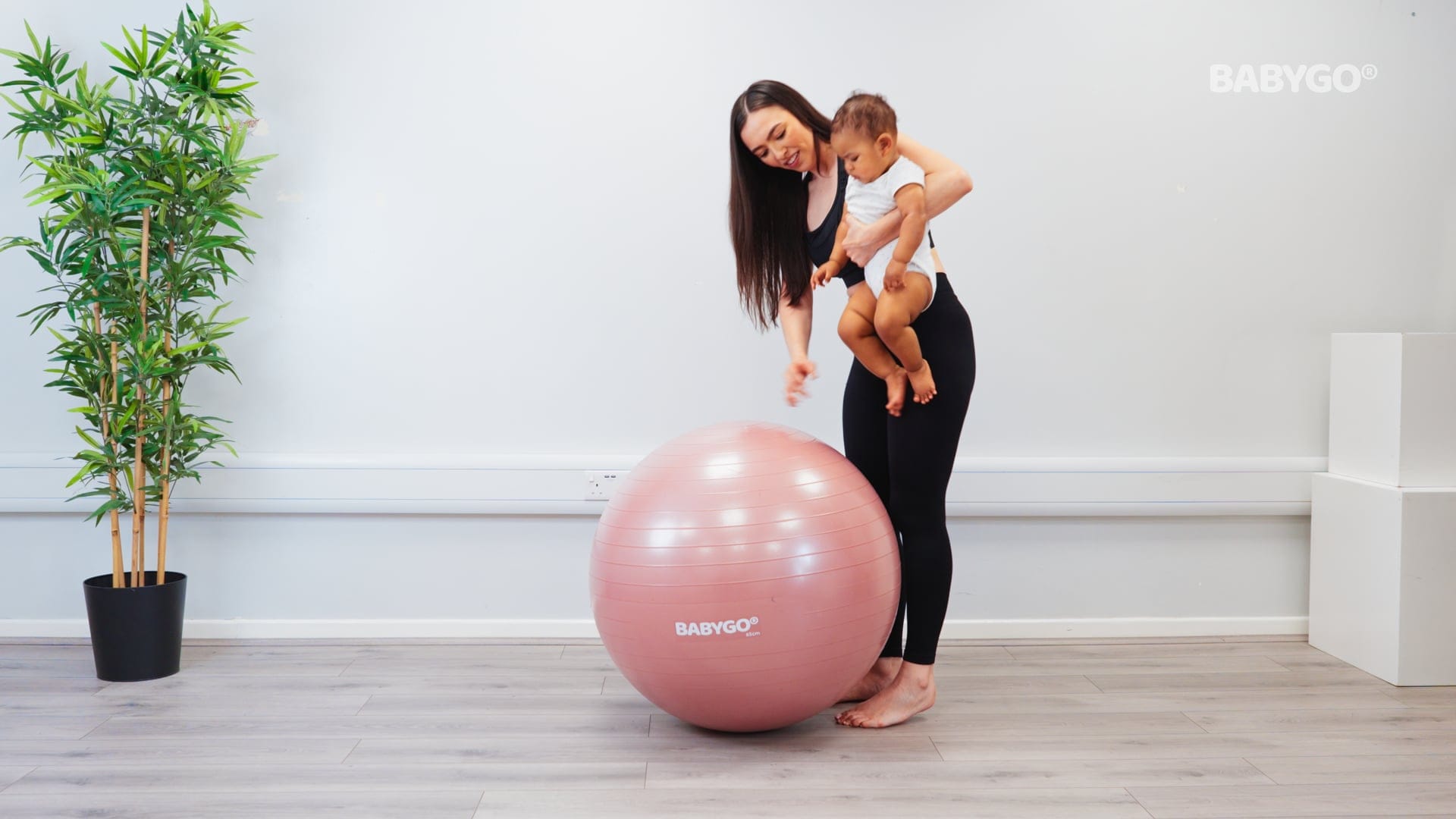 Tummy Time on the Ball (Incline) – Birthing Ball exercise