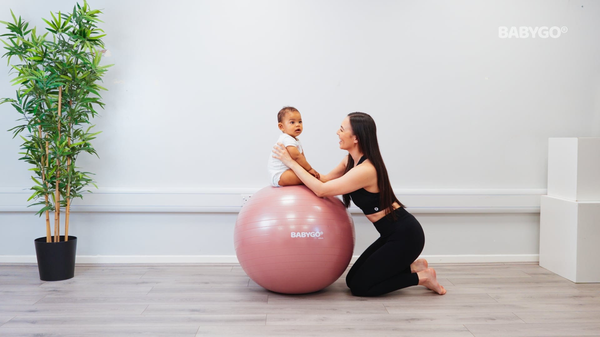 Tummy Time Roll on the Ball – Birthing Ball exercise