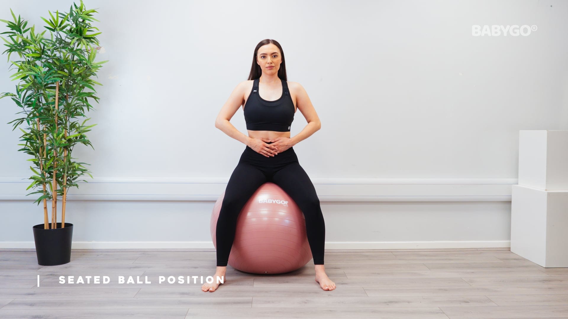 Seated Ball Position - Postnatal – Birthing Ball exercise