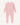 BABYGO® Dusty Pink Ribbed Zip Sleepsuit