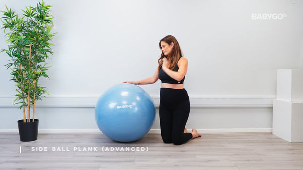 Side Ball Plank (Advanced) – Birthing Ball exercise