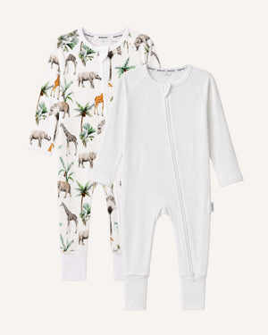 BABYGO® Zip Sleepsuit | 2 Pack