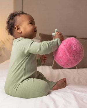 BABYGO® Sage Ribbed Zip Sleepsuit