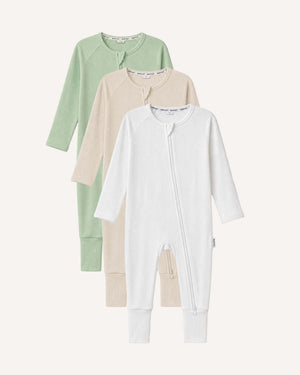 BABYGO® Zip Sleepsuit | 3 Pack