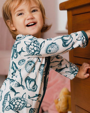 BABYGO® Sea Creatures Zip Sleepsuit