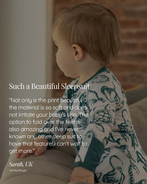 BABYGO® Sea Creatures Zip Sleepsuit