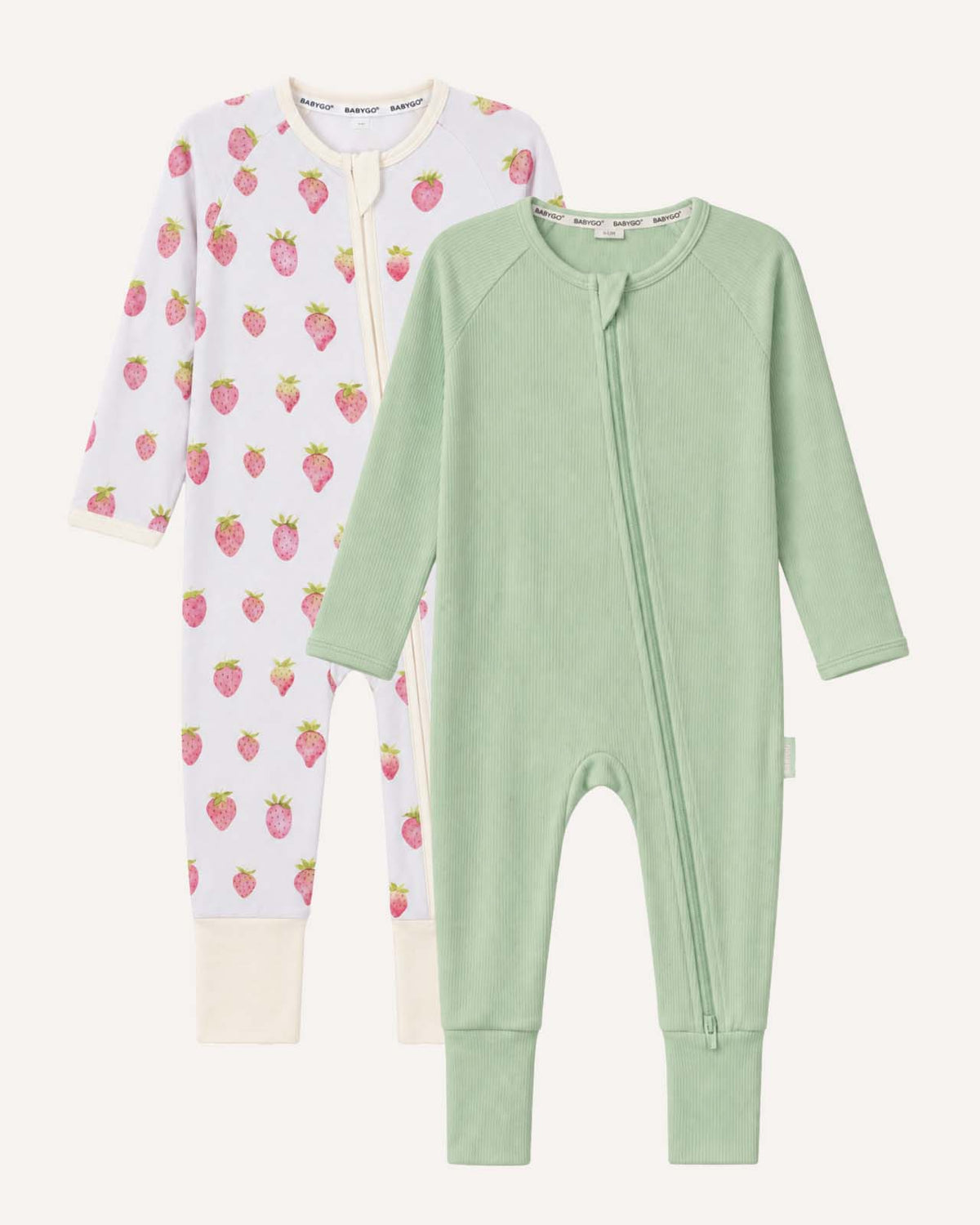 BABYGO® Zip Sleepsuit | 2 Pack